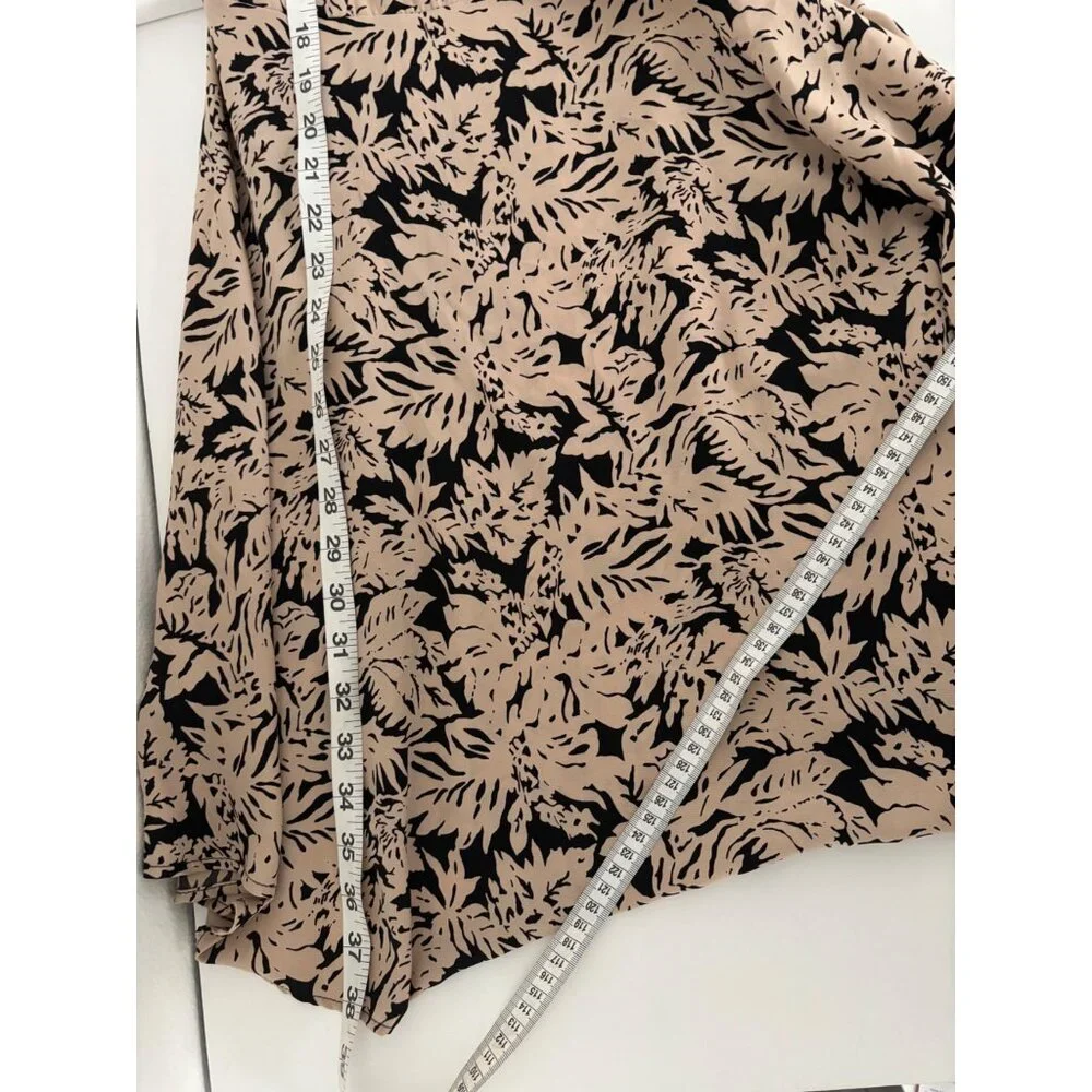 Y2K Floral Mini Dress M Skater Tie Front Back Cutout Festival Boho Chic Resort - Picture 7 of 13